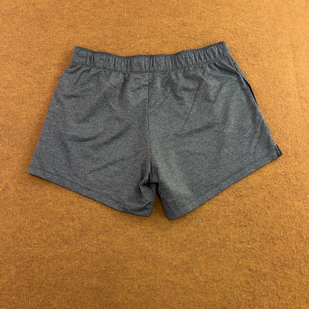 Nike Women's Dark Gray Athletic Shorts with Black Drawstring and White Swoosh - Picture 9 of 10